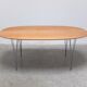 ‘Super-Elliptical’ table in oak by Piet Hein & Bruno Mathsson for Fritz Hansen, 1968