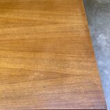 Coffee table in chrome and teak, 1960