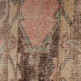 Vintage Turkish Oushak Rug Handwoven 55x733 cm