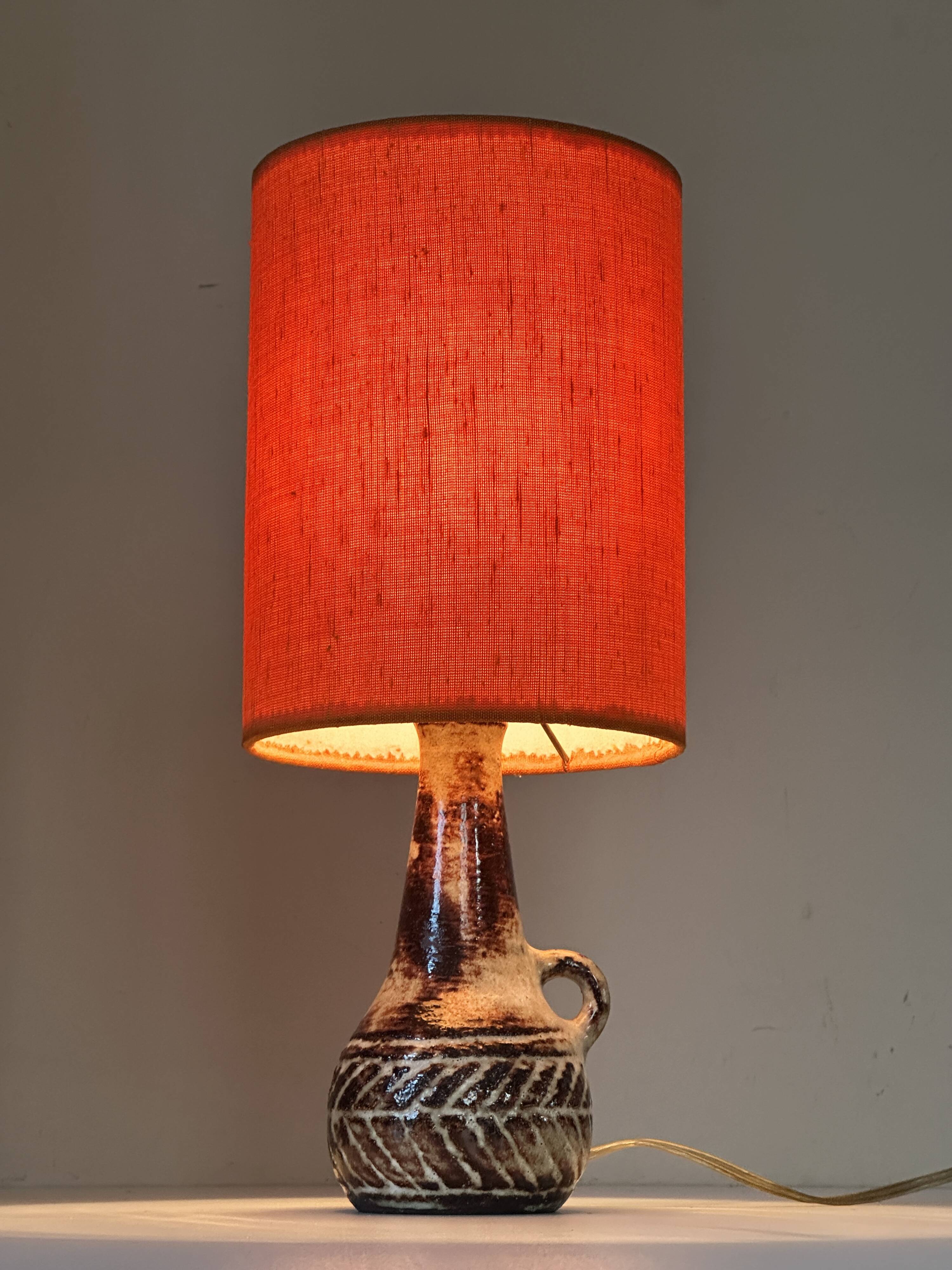 Lampe en céramique Olivier petit design vintage années 60