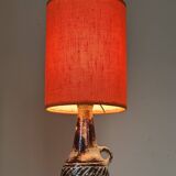 Olivier ceramic lamp, small vintage design from the 60s