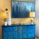 Vintage drawer unit "Workshop Blue"