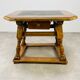 Swiss wood and slate money changer table