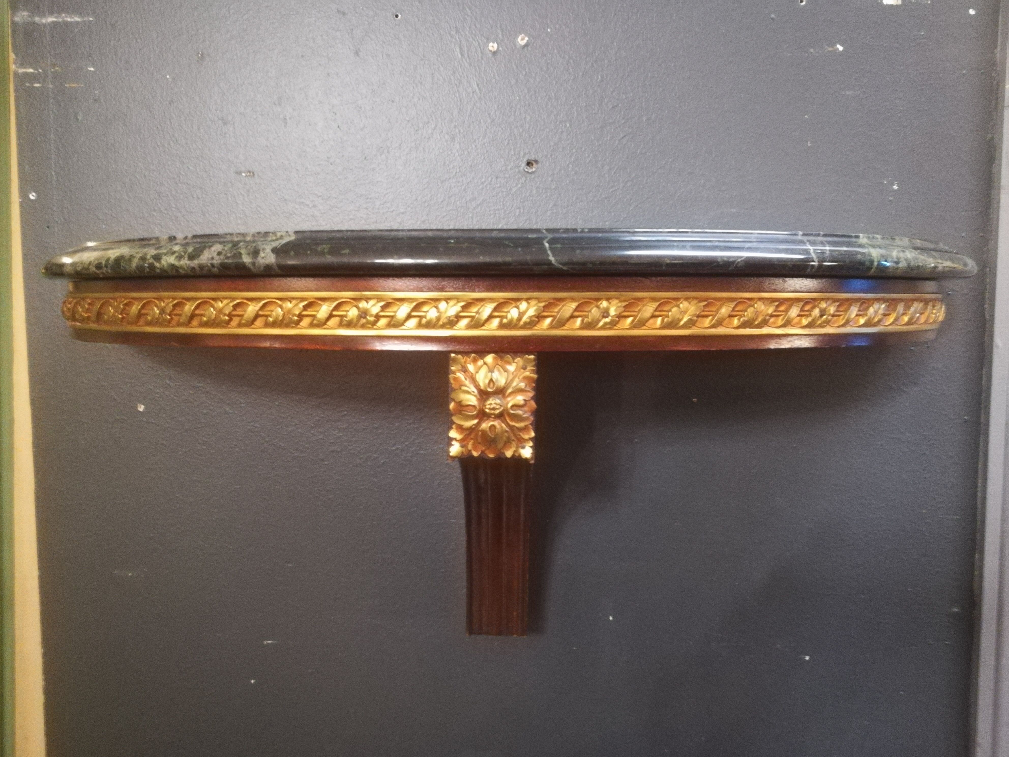 Louis XVI style wall lamp console