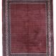 Handmade vintage Indian Seraband rug 204cm x 252cm 1970s