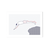 Illustration A4 naiade no. 6/8 brittany bather sea