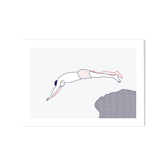 Illustration A4 naiade no. 6/8 brittany bather sea