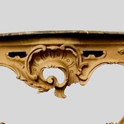 Console de style Louis XV en bois naturel XIX siècle