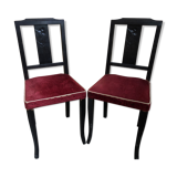 Pair old chair art deco