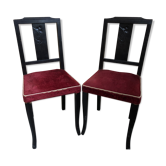 Pair old chair art deco
