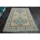 1970s Vintage Turkish Handmade Wool & Cotton Orange Area Rug 175x248