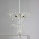 Large Mid-century Italian Glass Cascade Chandelier