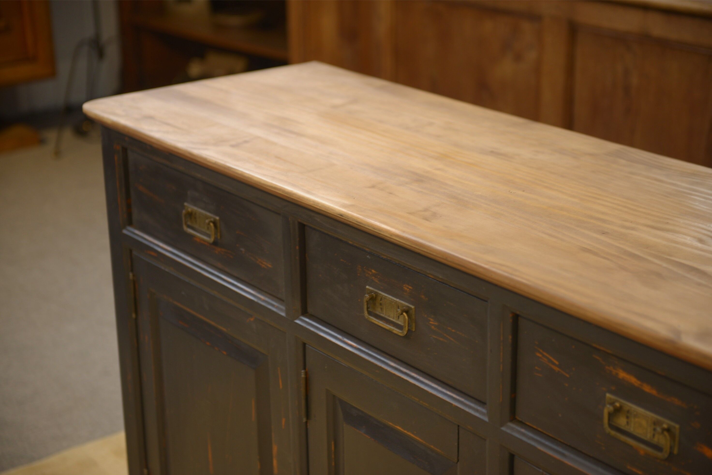 Slate-coloured sideboard 1960s