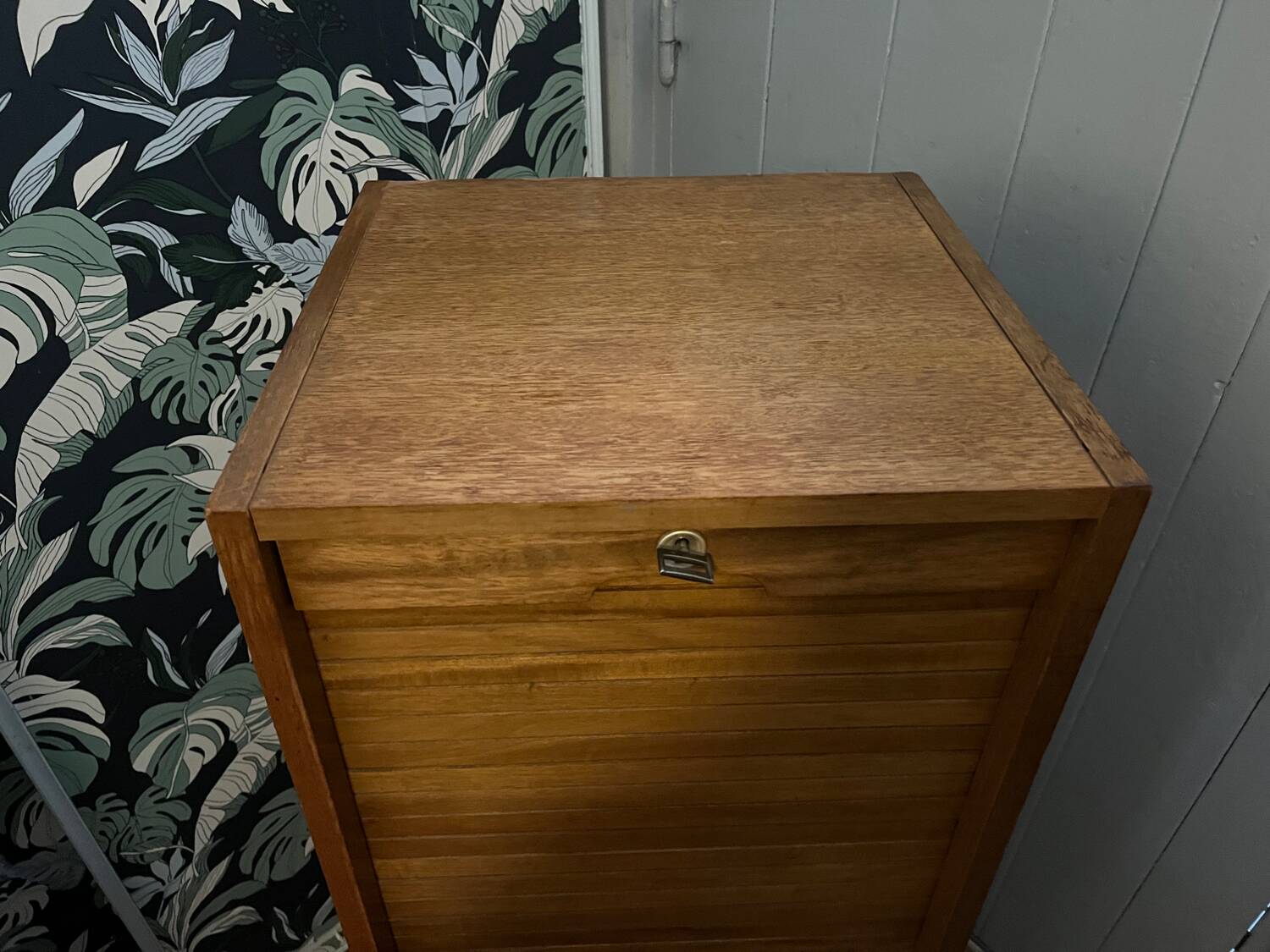 Vintage “notary” curtain cabinet