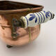 Old copper planter, brass feet - Circa 1900