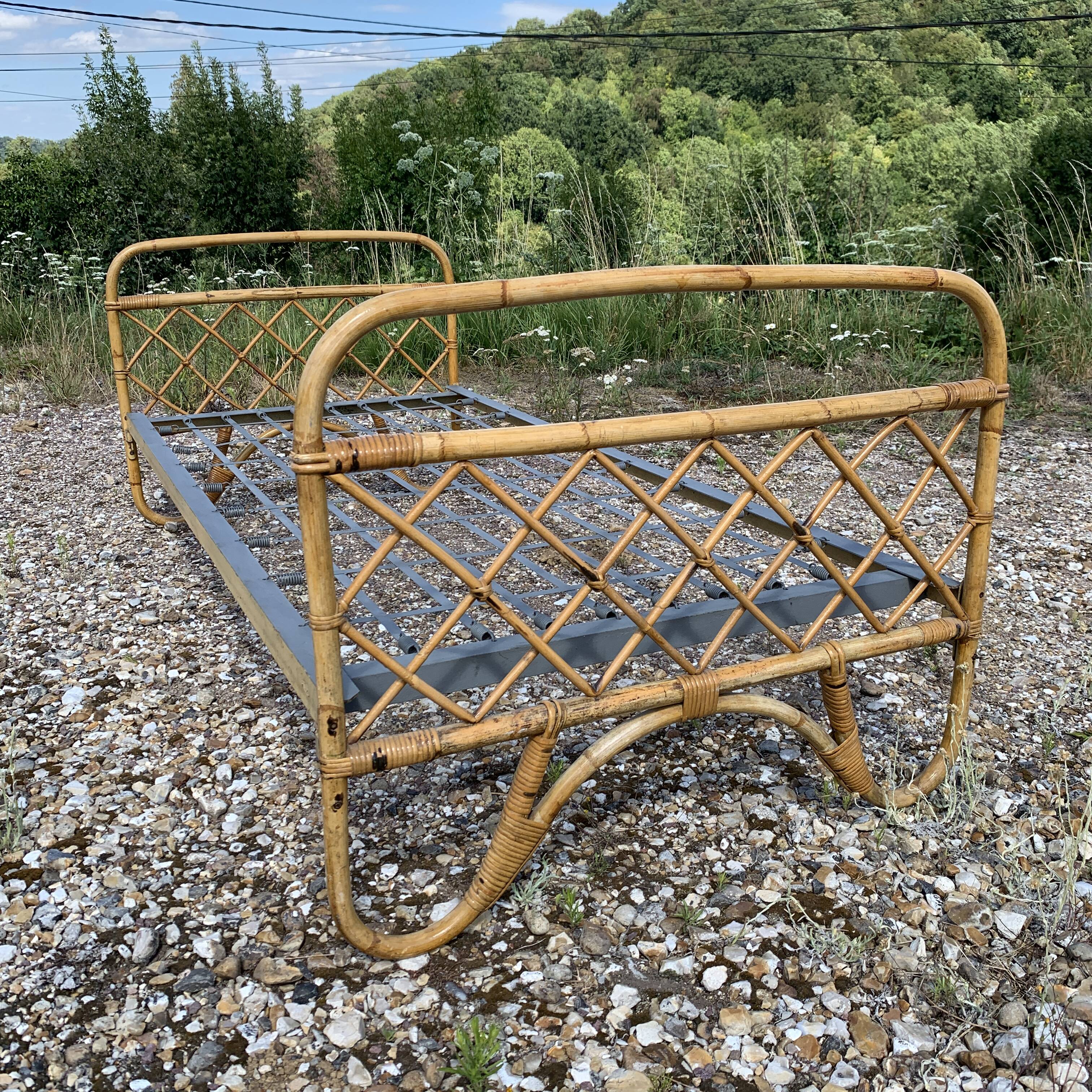 Vintage bamboo children's bed