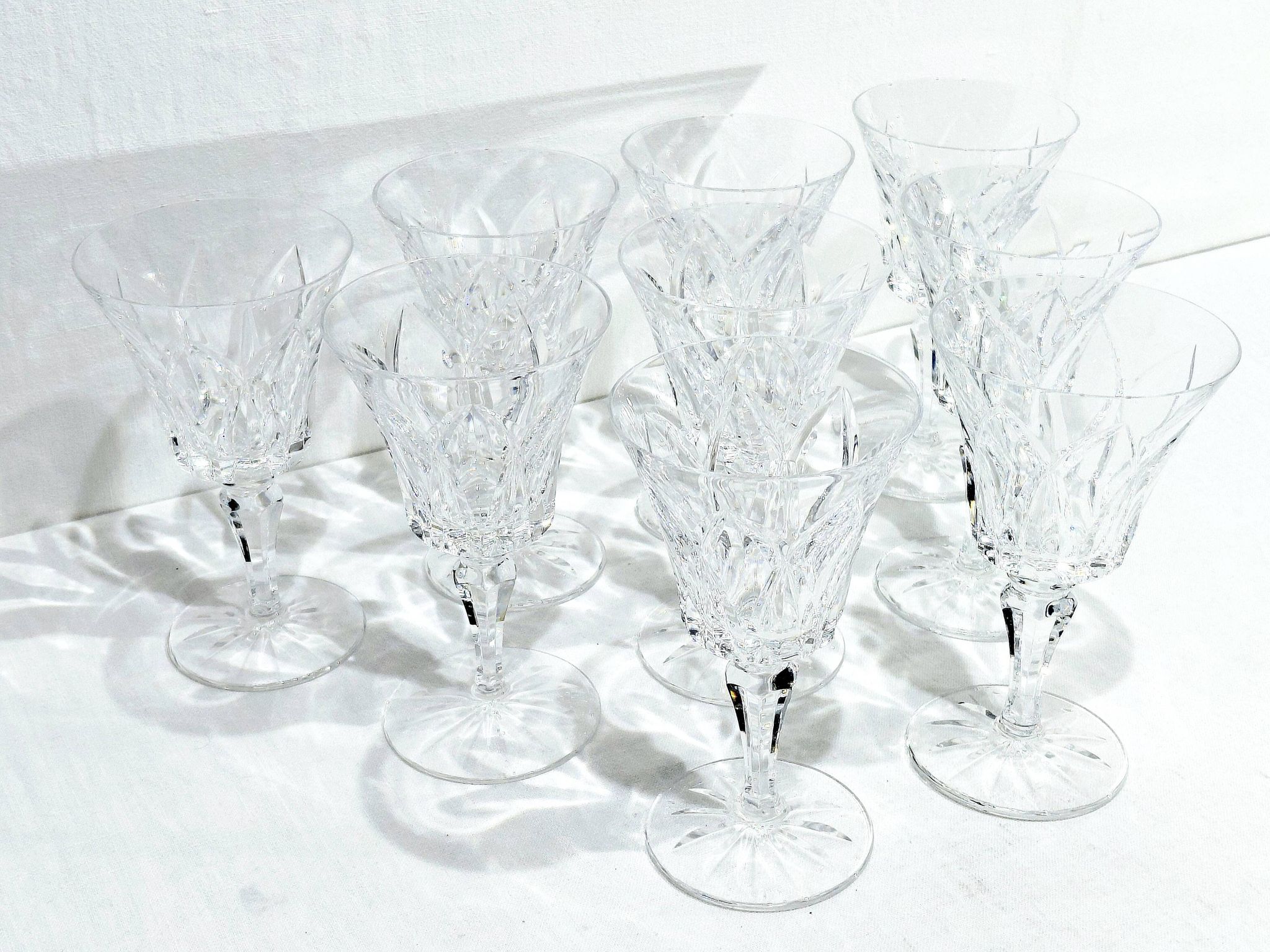 9 verres a vin rouge st louis modèle camargue