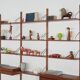 Cado modular shelving, teak veneer, Danish design, 1960s