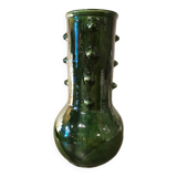 Green ceramic spiked vase Morocco