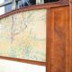 Great mirror art deco, trumeau walnut 161x110cm
