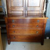 Commode Empire en bois merisier ancienne vintage
