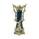Vase Art Nouveau bleu antique style rococo 38 cm