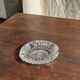 Classic glass ashtray with rose design and cigarette holder D13