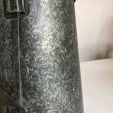 Old garden pitcher vase in folded zinc