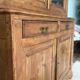 Antique two-body buffet in solid wood