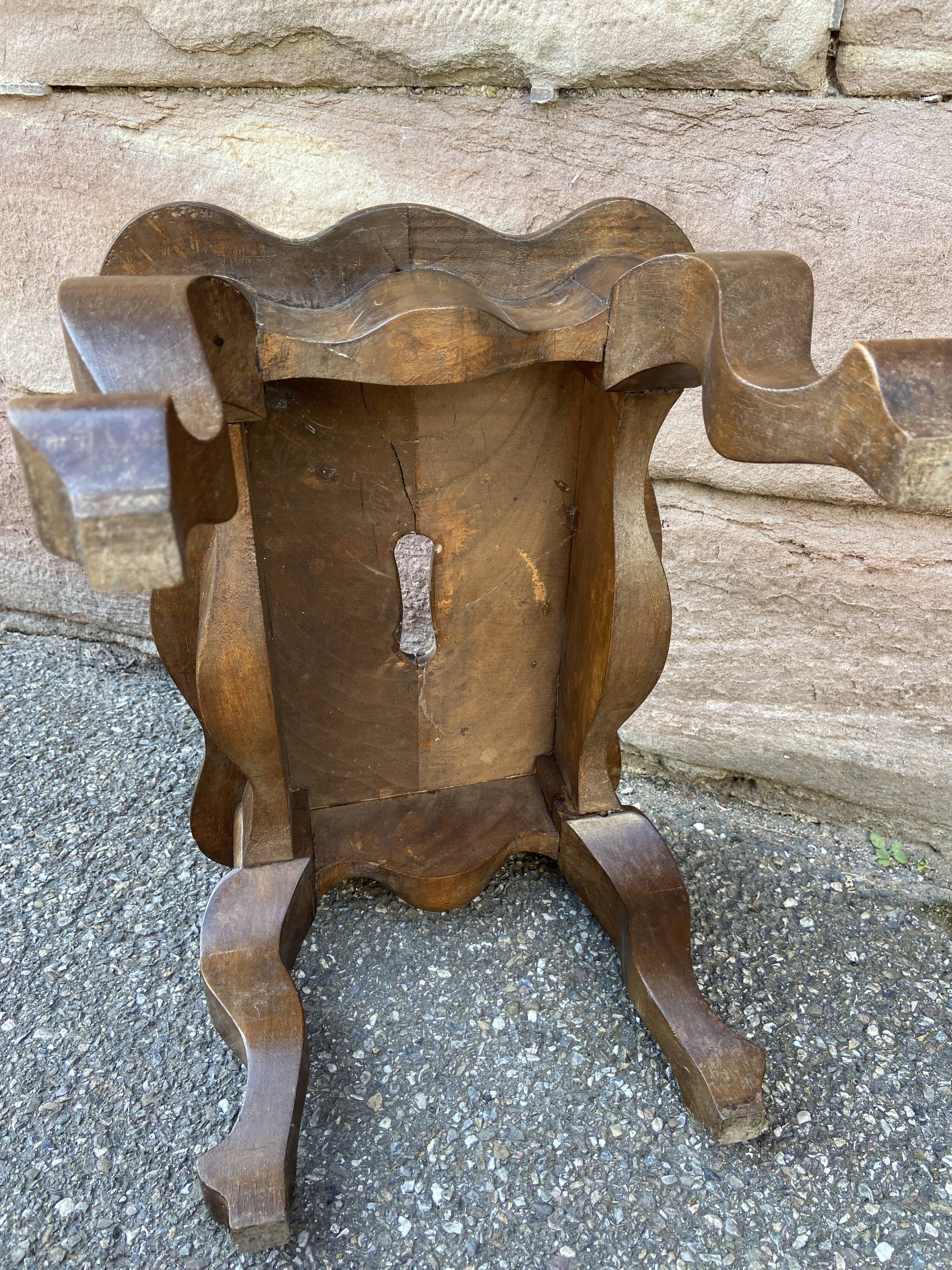 Footrest louis xv walnut late nineteenth