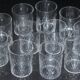 11 Baccarat glasses or verrines in cut crystal.