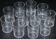 11 Baccarat glasses or verrines in cut crystal.