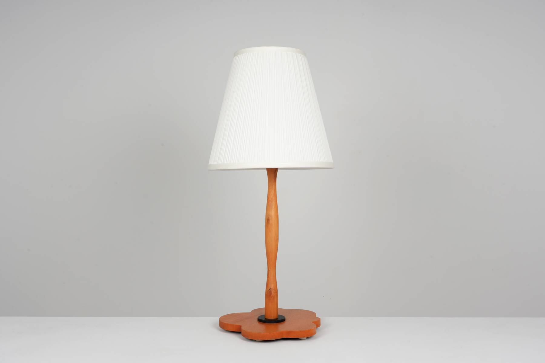 Large postmodern lamp circa 1990 in wood
