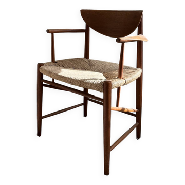 Vintage Scandinavian armchair in teak by Peter Hvidt & Orla Mølgaard