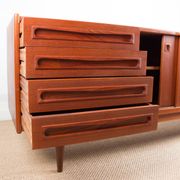 Enfilade Danoise en Teck 200 cm, modèle 31b, par Johannes Andersen 1960.