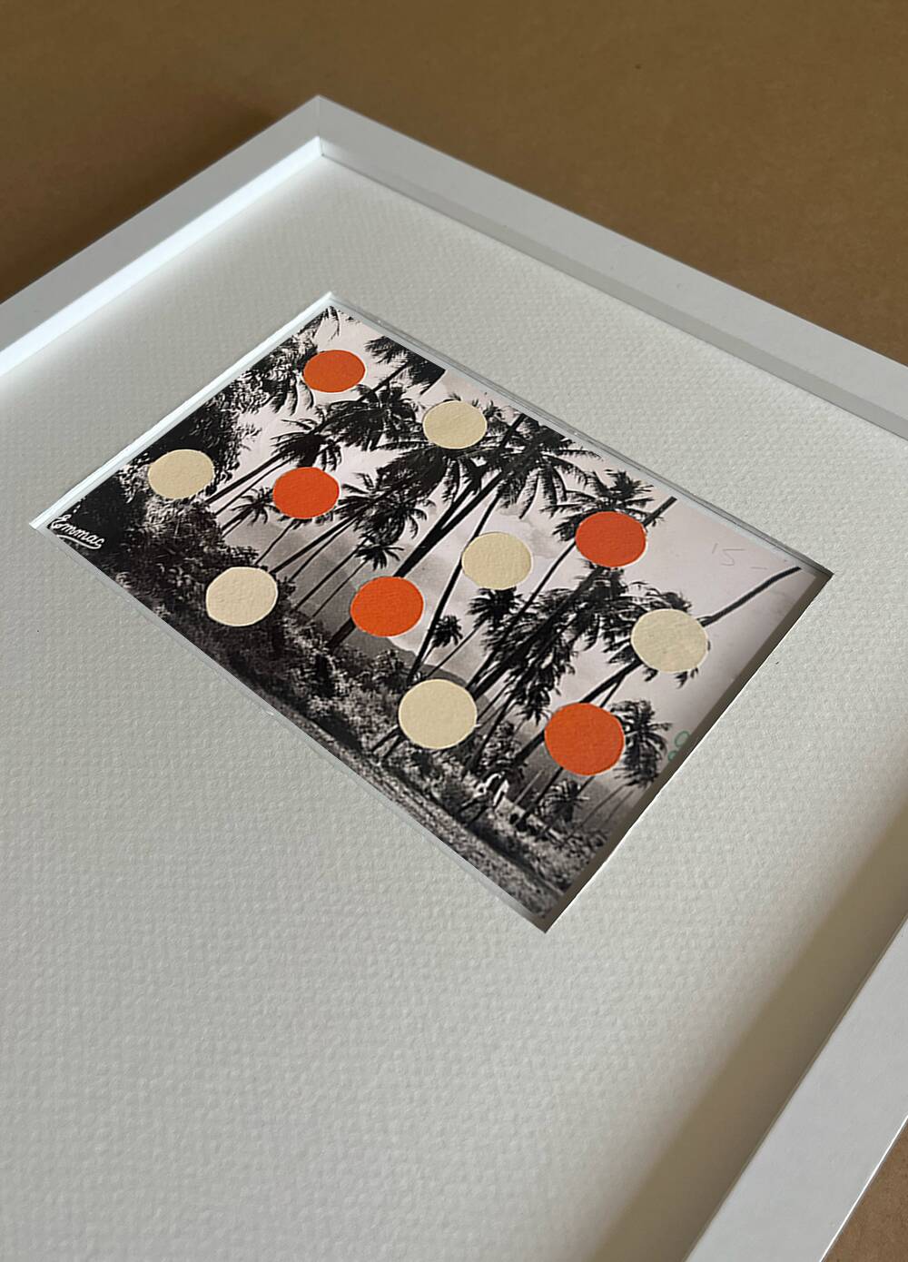 Guadeloupe - Collage on postcard