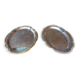 Lot de 2 petits plats inox