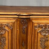 Louis XV style carved walnut chest of drawers
