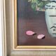 Vintage original flower oil painting, signed floral still life