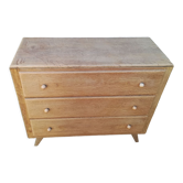 Vintage raw oak chest of drawers