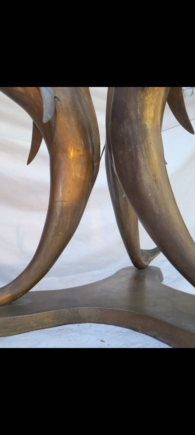 Vintage Hollywood Regency coffee table 1950