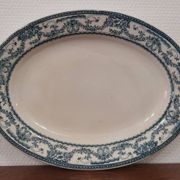 Ancien plat ovale Manufacture Impériale et royale Belgium modèle Nimy