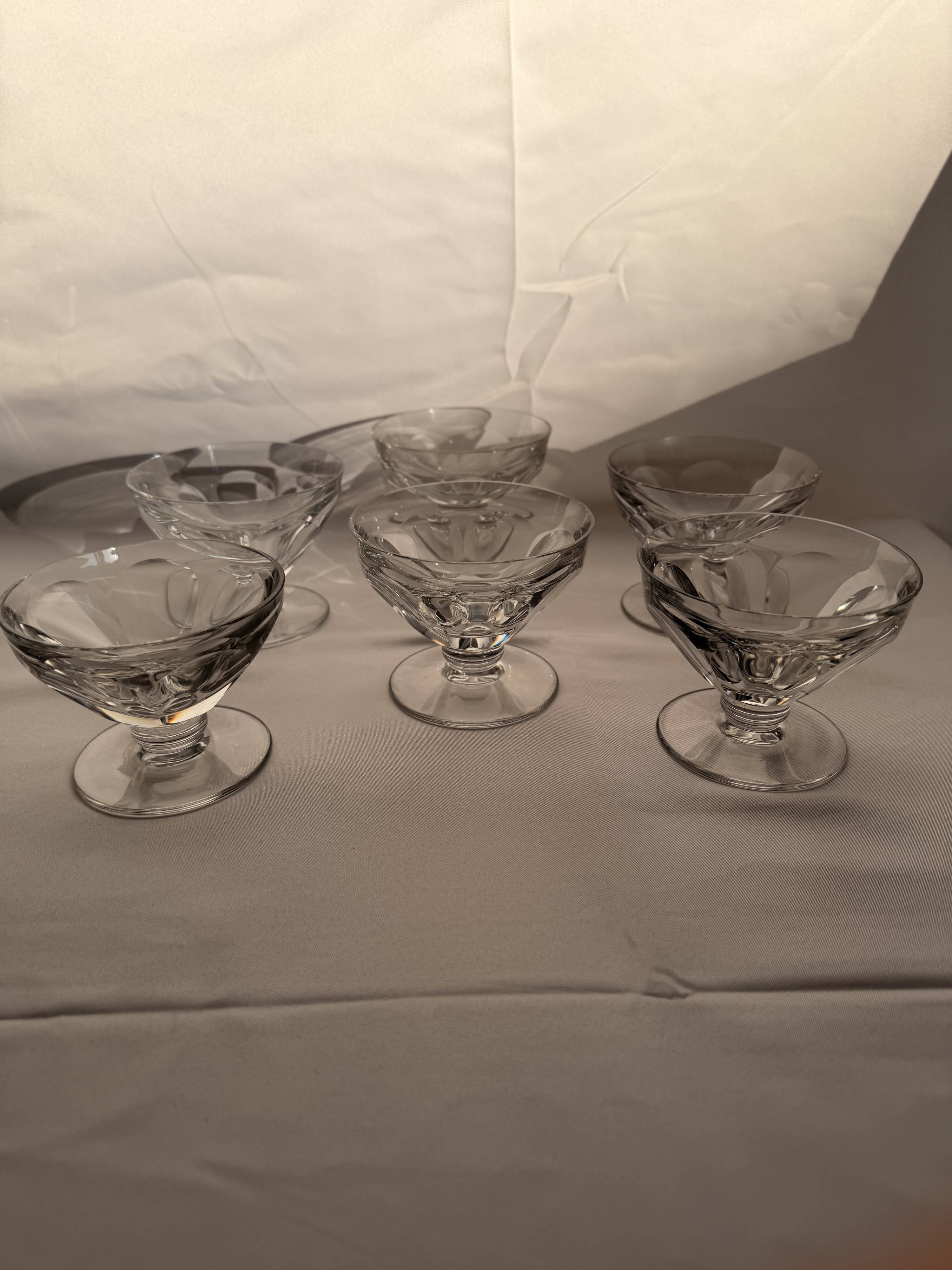 Set of 6 Champagne Glasses Baccarat - Talleyrand Model