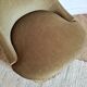 Bronze green velvet toad armchair