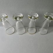 4 verres de bistrot, à pastis, à Ricard, années 40