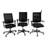 Lot de 3 fauteuils de bureau Sedus modèle Black dot air