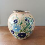 Vase boule vintage céramique artisanale