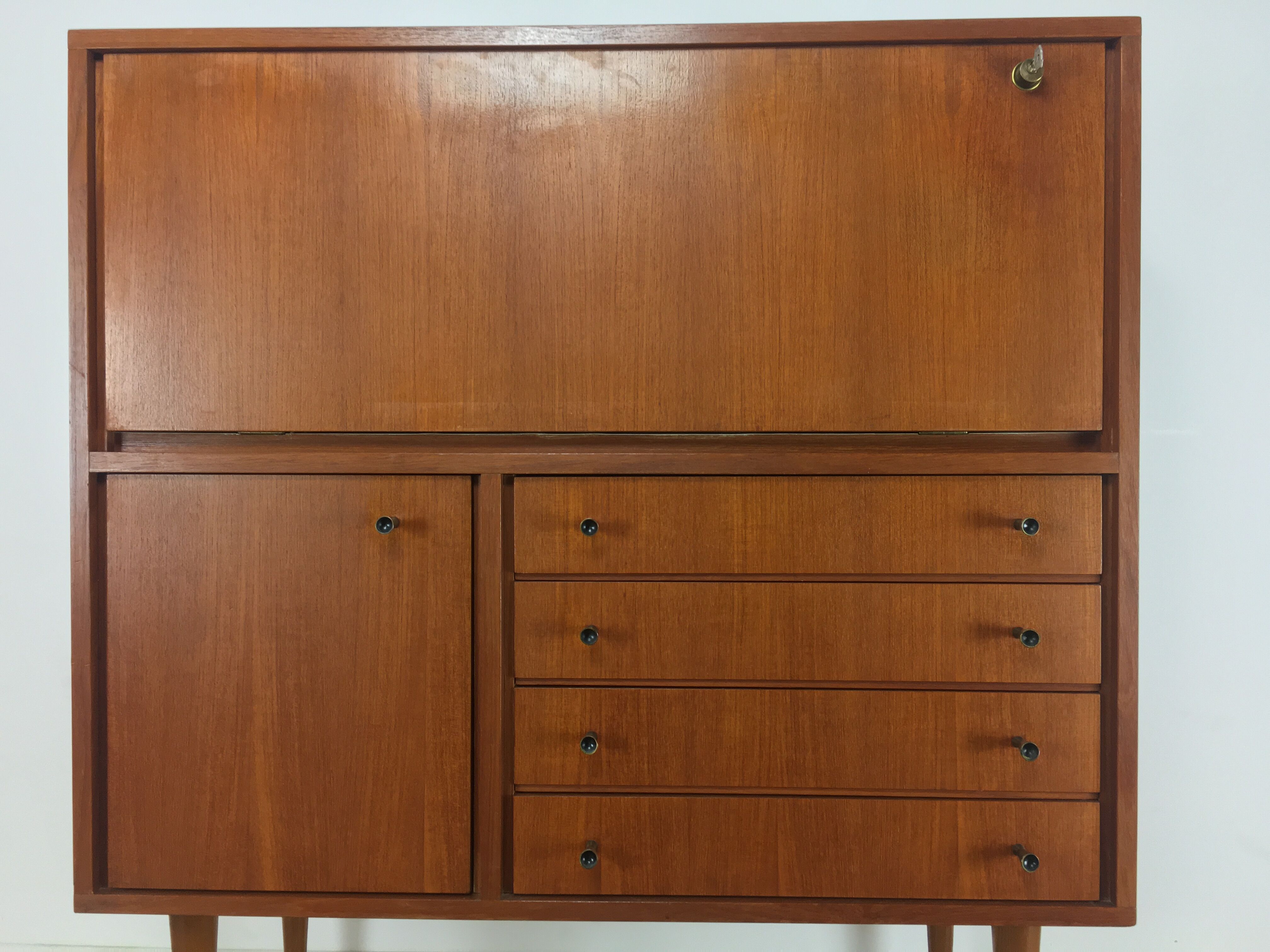 Secrétaire scandinave MDK teck