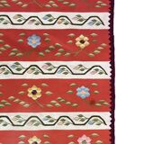 1950s Moldavian Kilim Runner Rug 96 x 200 cm