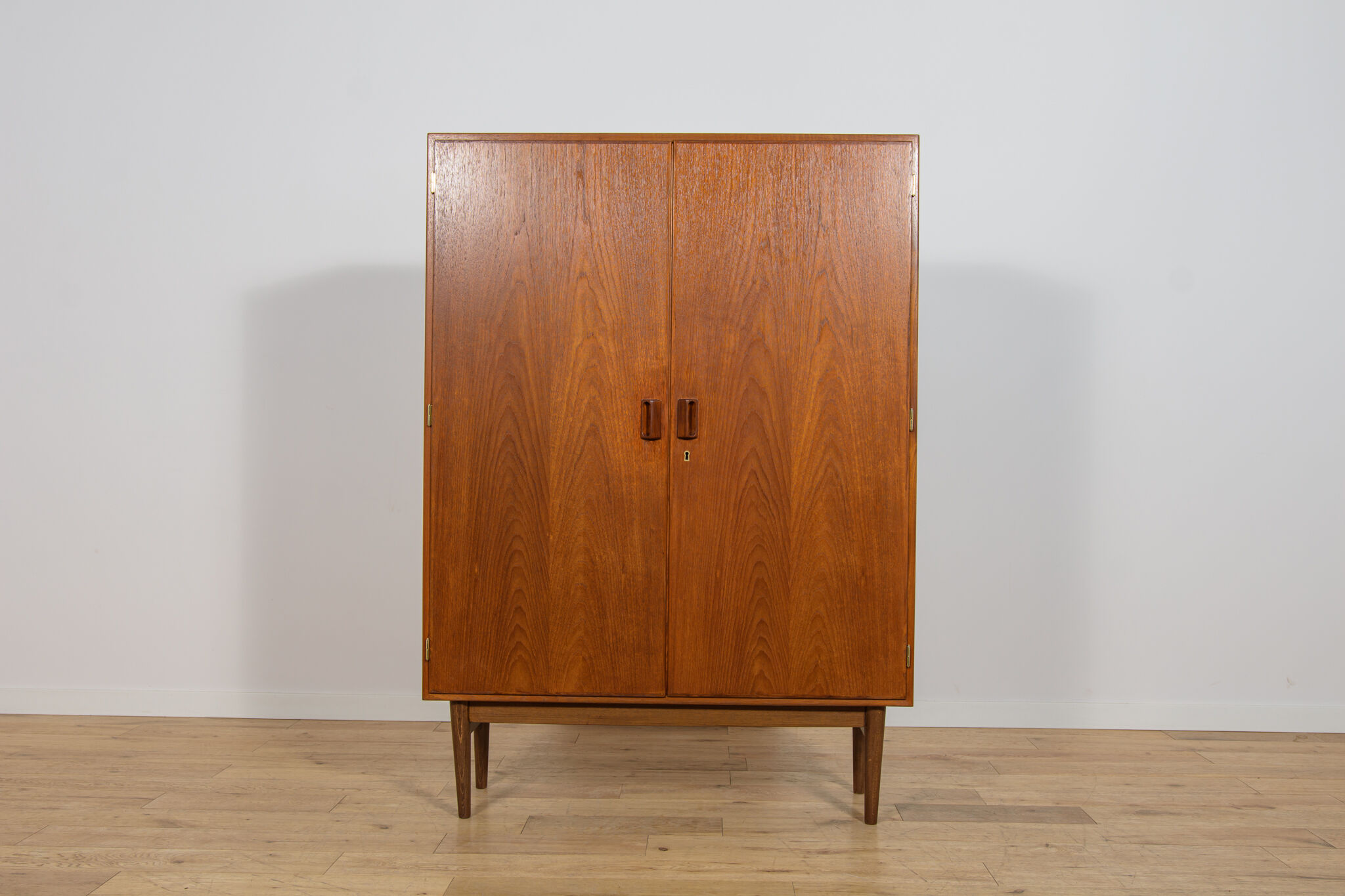 Mid-Century Teak Wardrobe by Børge Mogensen for Søborg Møbelfabrik, Denmark, 1960s